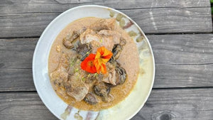 Slow Cooker Soul Food Smothered Pork in Bacon Gravy
