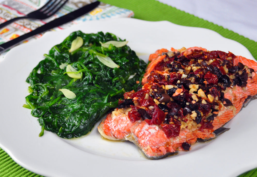 Salmon with Sun Dried Tomato and Olive Tapenade - Ready. Chef. Go!