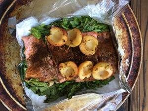 Rubbed Salmon with Broccoli and Apples - Ready. Chef. Go!